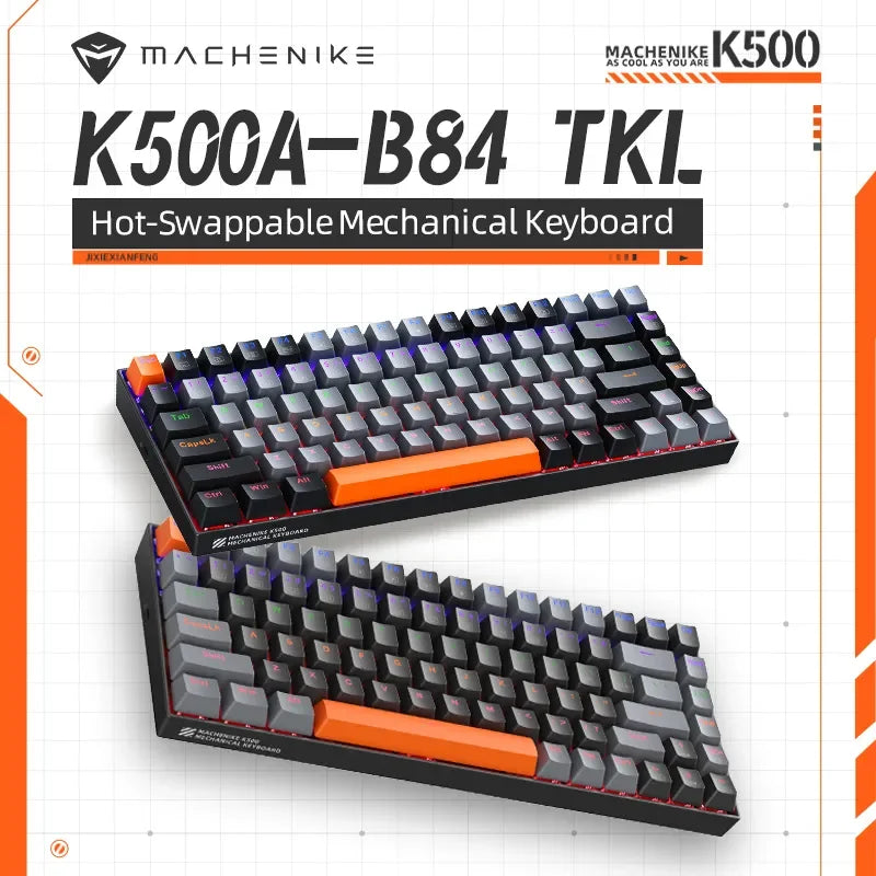Mechanical Keyboard 75 Percent Hot Swappable Backlit Gaming