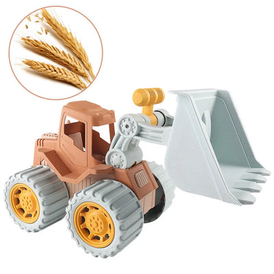 Beach Toys Construction Trucks for Toddler Toys Play Sand Toys Construction Cars for Boys Girls Dump Tractor Toy with Loader by Smarsty
