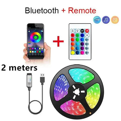 Smart LED Strip Lights with Bluetooth Control for Home Decor - Smarsty