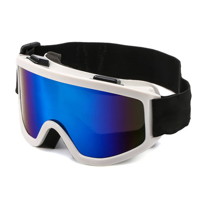 Large Frame Ski Goggles with Colorful Lens Anti-Collision Anti-Glare Lens Outdoor Sport Snow Snowboard for Snowboarding Skiing - Smarsty