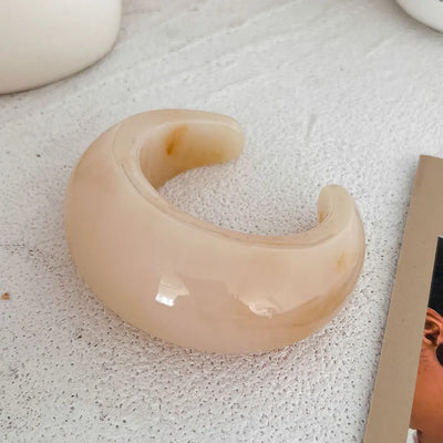 Vintage Punk Resin Acrylic Bangle Bracelets for Unisex - Smarsty
