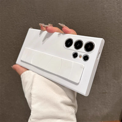 Shockproof Silicone Wrist Strap Case Matte Clear Cover - Smarsty