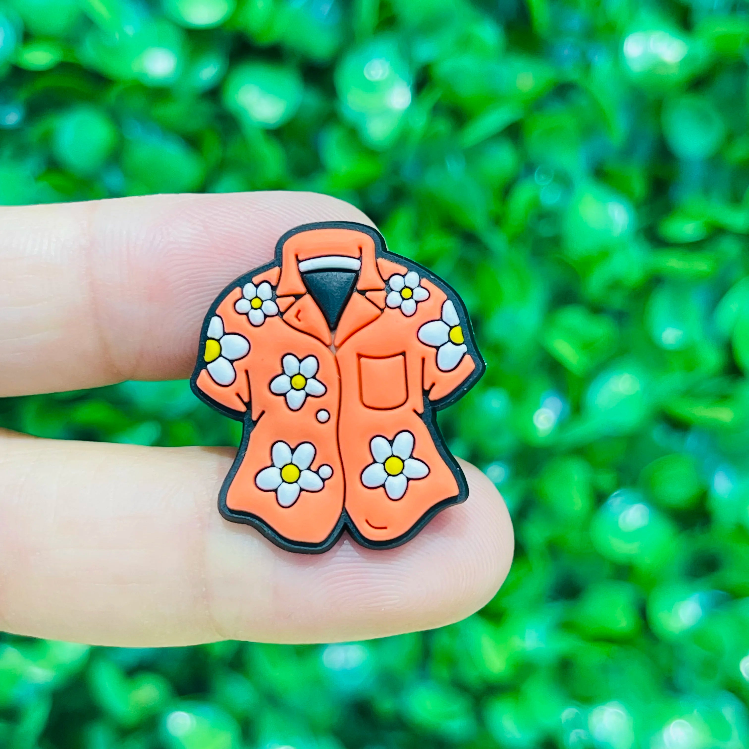 1pcs PVC Hawaii Summer Vibes Surf Sun Sand Aloha Coconut Turtle Shoe Charms Slippers Shoe Decoration Buckle Clog DIY Wristbands