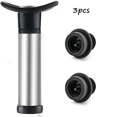 Stainless Steel Wine Stopper Vacuum Pump Eco-Friendly Design - Smarsty