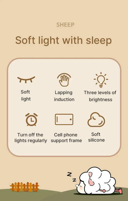 Cute Silicone LED Night Light for Kids Bedroom - Smarsty