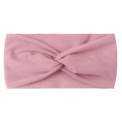 Candy Color Knotted Baby Girl Headband Soft Elastic - Smarsty