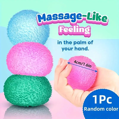 1Pc Squishy Multicolor Texture Ice Ball Squeeze Toy for Kids Adult Soft Pinch Pop Fidget Toys Children Halloween Christmas Gifts - Smarsty
