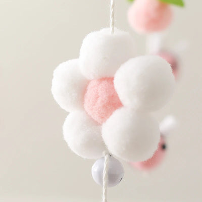 Baby Crib Mobile Bed Bell Rattle Toys Wooden Crochet Stars Pendant Bed Bell Toys Newborn Comfort Crib Bracket Hanging Toys Gifts by Smarsty
