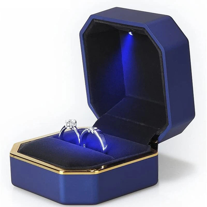 Luxury LED Jewelry Ring Box for Engagement and Wedding - Smarsty