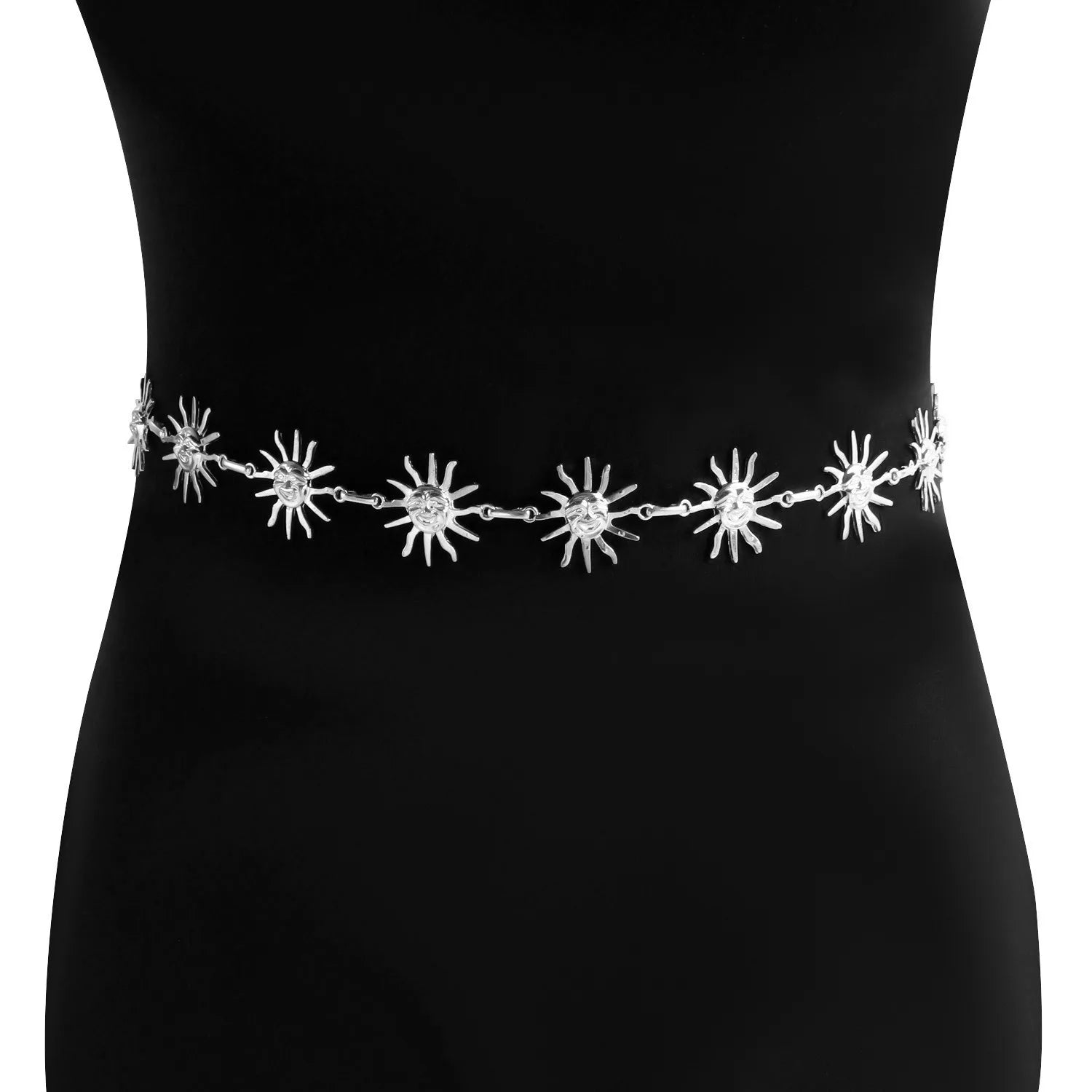 Bohemian Metal Smiley Face Body Chain for Summer Fashion - Smarsty