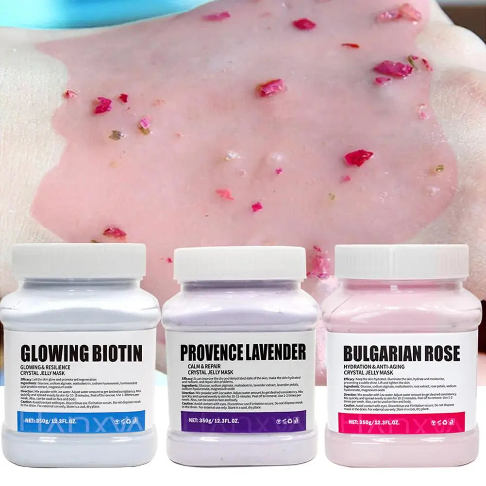 Jelly Mask for Facial Professional Rose Smooth Face Mask Skin Care, Hydrated Nourished Hydro Jelly Mask Powder,Gel Peel Off MasK - Smarsty