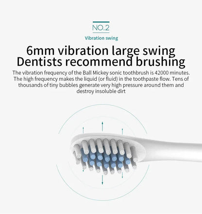 Automatic Electric Toothbrush with Six Speed Settings - Smarsty