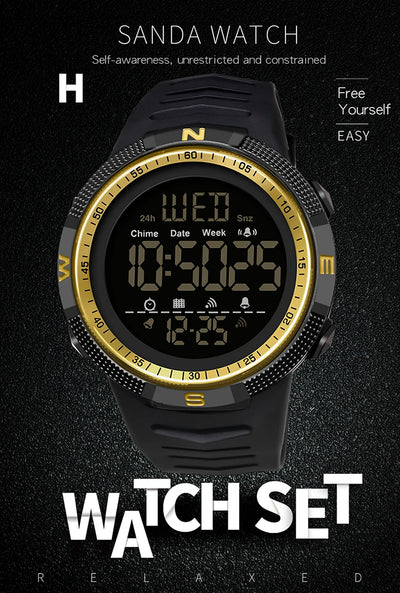 SANDA Military Sport Digital Watch Waterproof and Shockproof - Smarsty