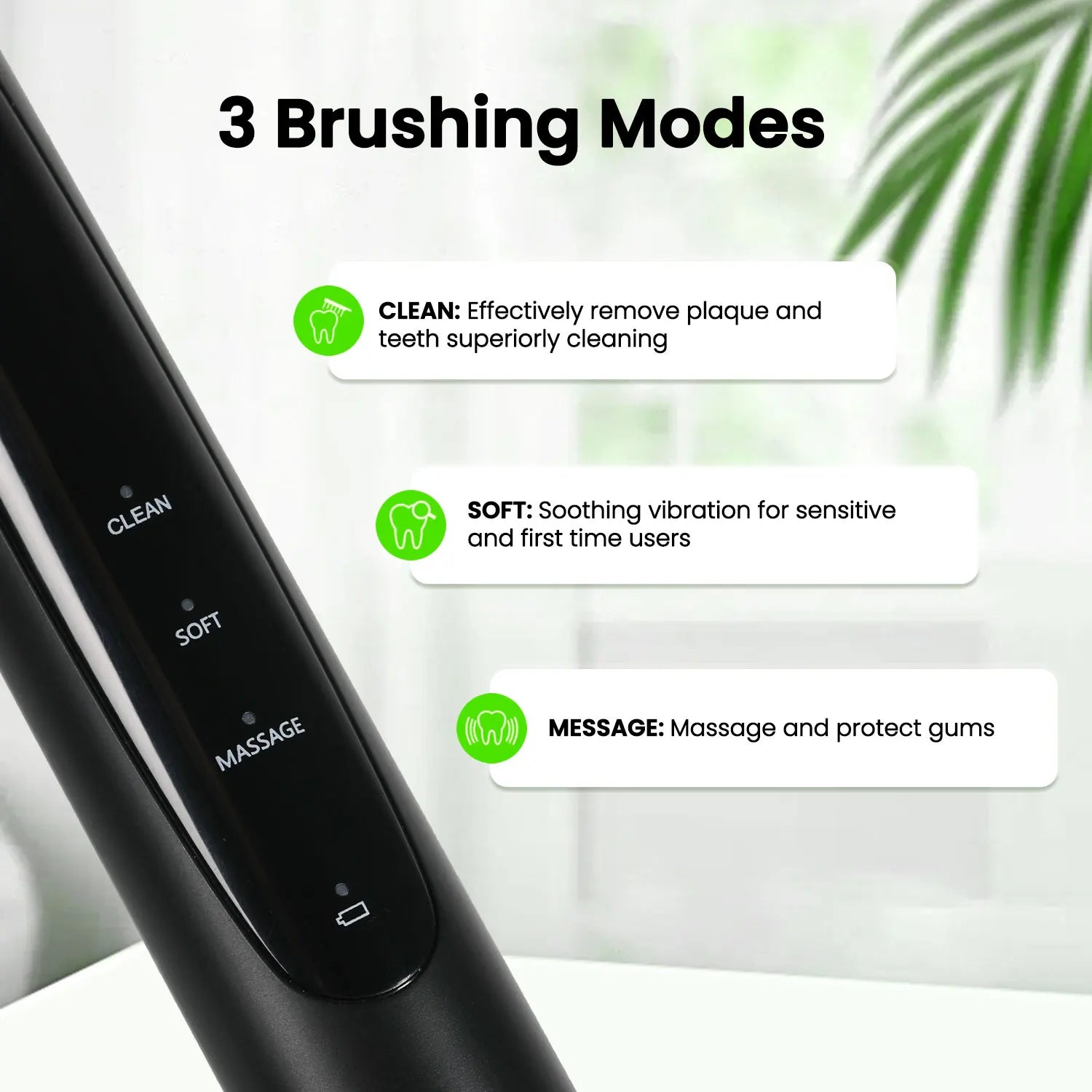 Fairywill Electric Toothbrush T2233Powerful Rotation Cleaning 4 Replacement Heads Rechargeable Sonic Toothbrush for Adults - Smarsty