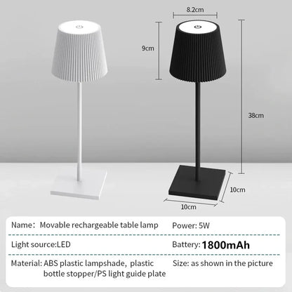 Rechargeable LED Desk Lamp with Touch Dimming Feature - Smarsty