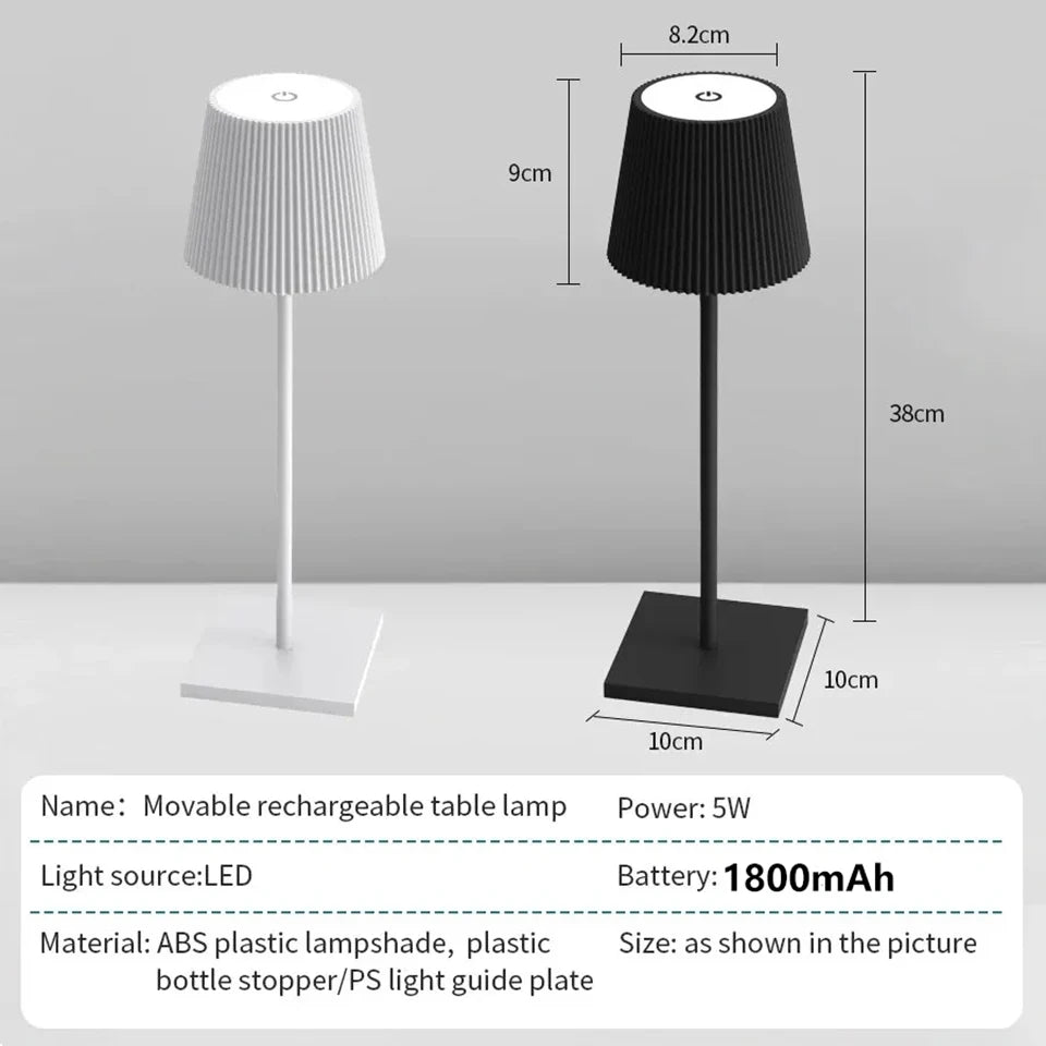 Rechargeable LED Desk Lamp with Touch Dimming Feature - Smarsty