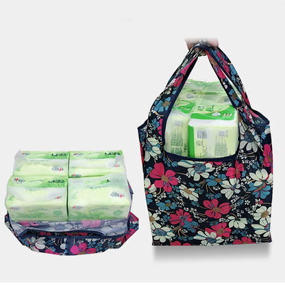 Versatile Folding Canvas Shopping Bag With Large Capacity - Smarsty