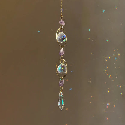 Hanging Crystal Pendant Suncatcher Wind Chimes for Home Decor - Smarsty