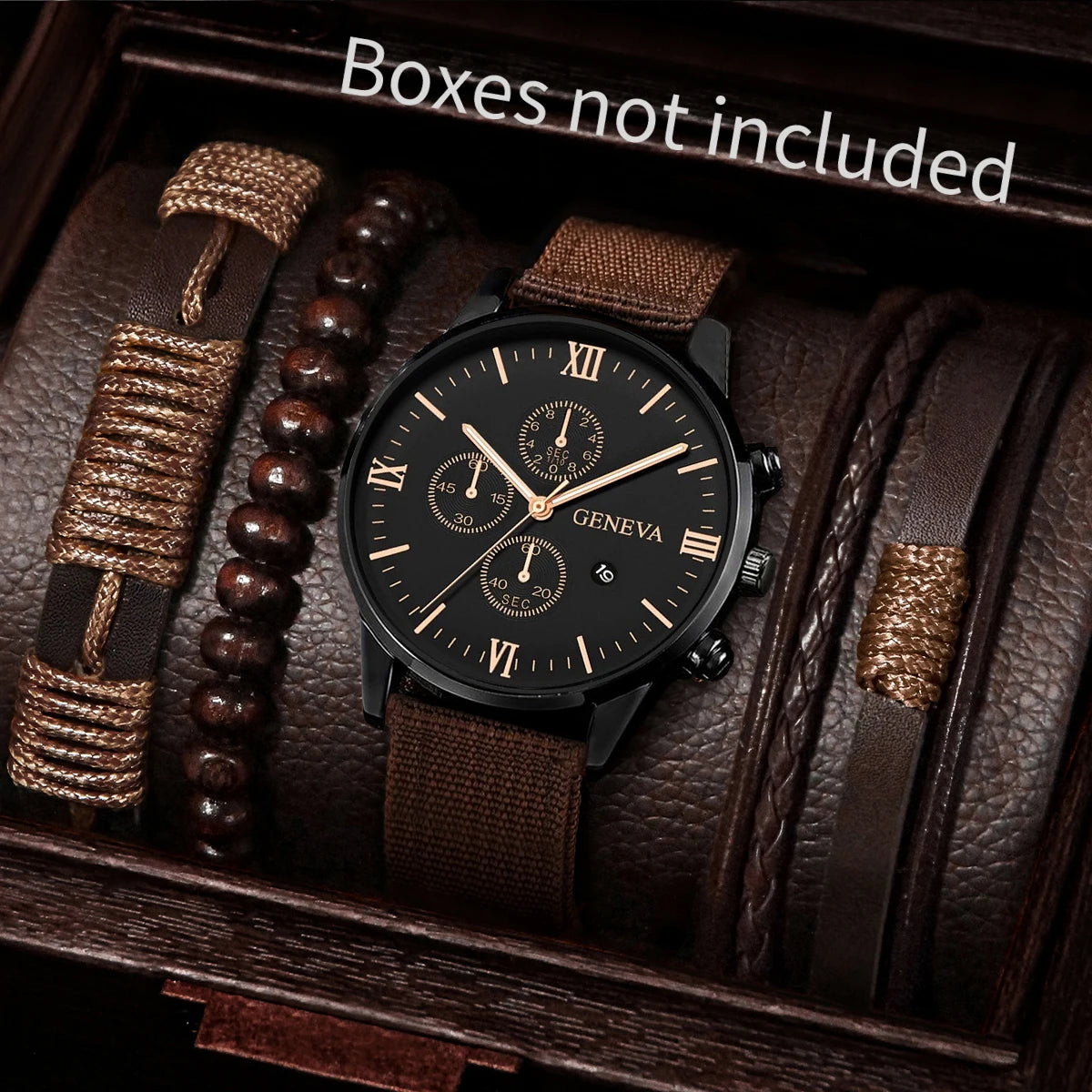 Men's Fashion Quartz Watches Set with Nylon Bands - Smarsty