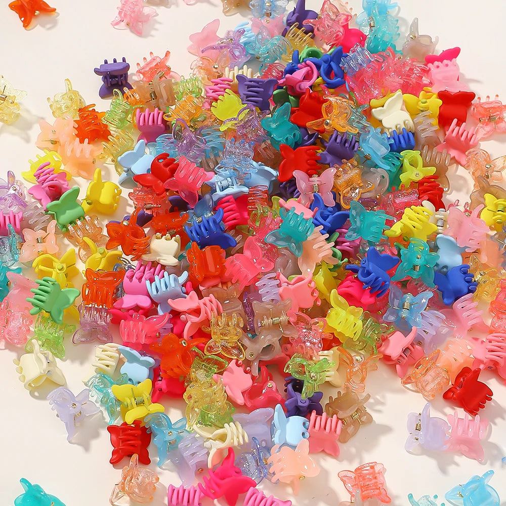 Colorful Mini Butterfly Hair Clips Secure Hold For Girls - Smarsty
