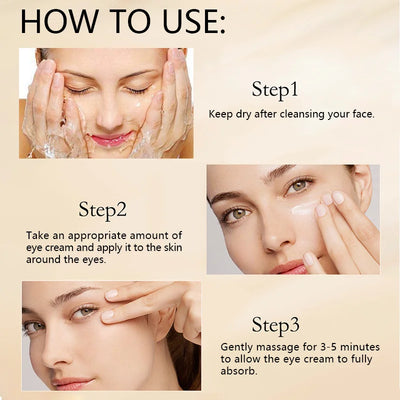 Honey Eye Cream lightens dark circles, firming skin Instant Eye Repair Essence Eye Beauty treatment - Smarsty