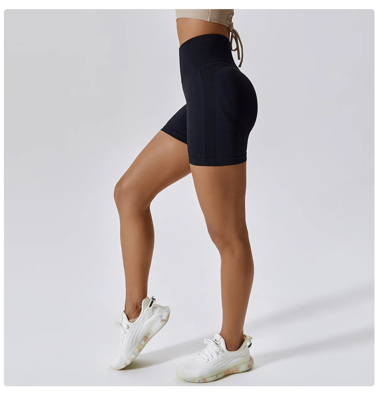 Women Shorts Seamless Sports Shorts For Women Cycling Jogging Fitness High Waist Push Up Gym Shorts Leggings Women Yoga Clothing - Smarsty