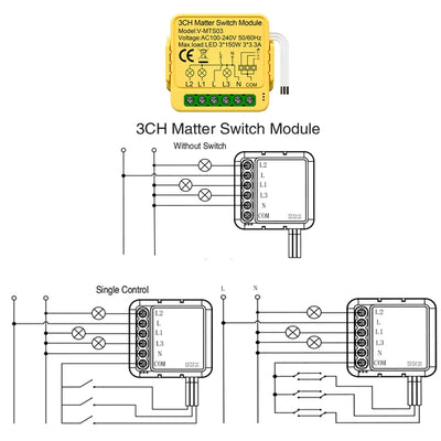 Matter WiFi Smart Switch Module For Home Automation - Smarsty