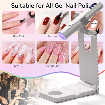 Mini UV Nail Lamp for Gel Polish Curing at Home - Smarsty