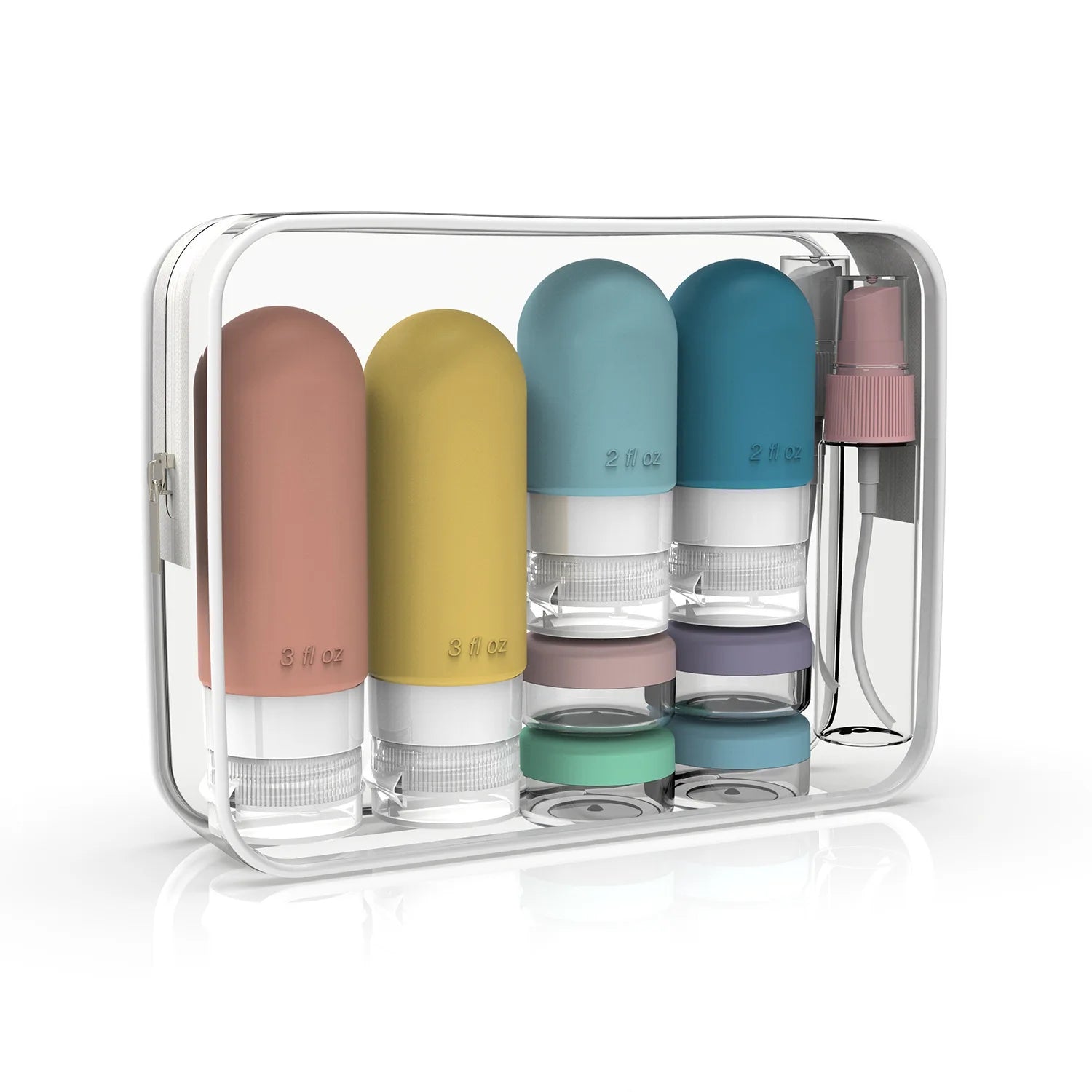 16 Pack Silicone Travel Bottles Set For Toiletries - Smarsty