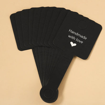 50pcs Self Adhesive Kraft Paper Jewelry Tags for Retail Display - Smarsty