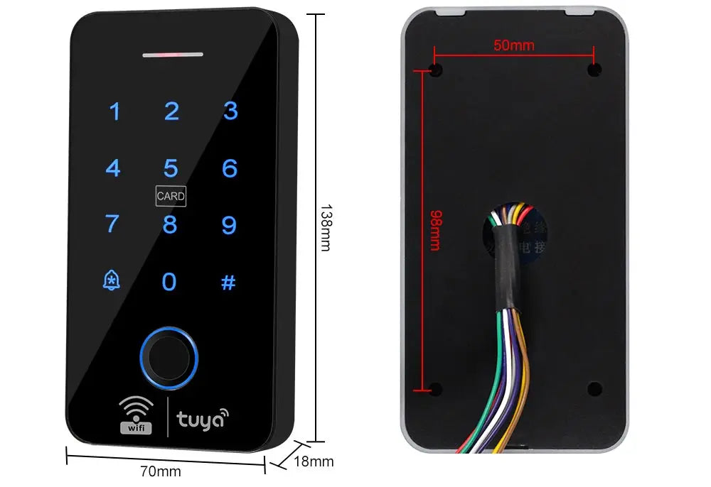 WiFi Tuya Fingerprint Access Controller Waterproof System - Smarsty