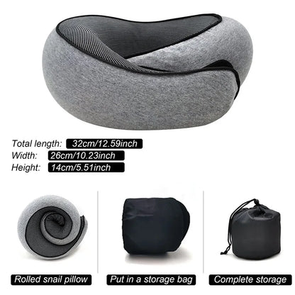 Memory Foam Travel Neck Pillow for Comfortable Support - Smarsty