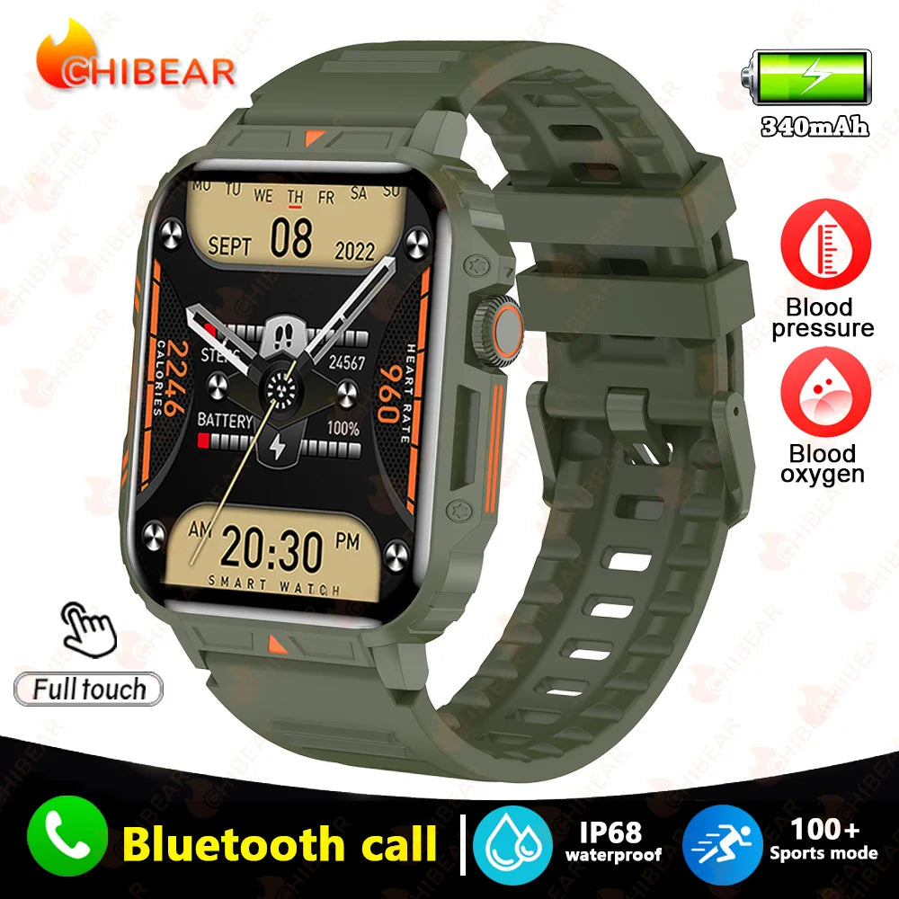 2024 Outdoor Military Smart Watch with IP68 Waterproof - Smarsty