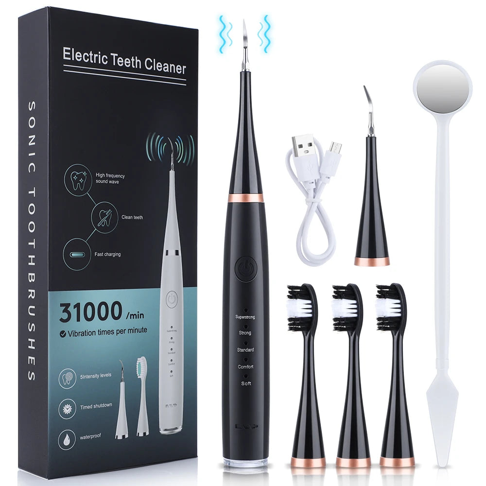 6 in 1 Ultrasonic Dental Cleaner for Effective Plaque Removal - Smarsty