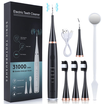 6 in 1 Ultrasonic Dental Cleaner for Effective Plaque Removal - Smarsty