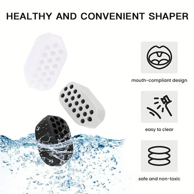 Masseter Ball Facial Muscle Trainer - Silicone jaw trainer for strengthening the masseter muscles and defining the jawline - Smarsty