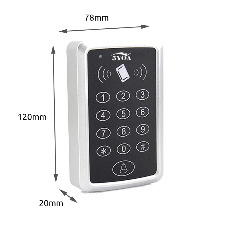 RFID Keypad Access Control System with Waterproof Cover - Smarsty