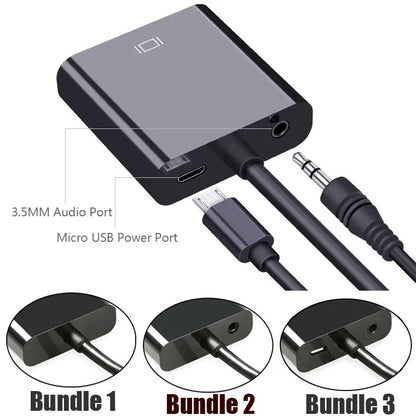 HD 1080P HDMI to VGA Cable Adapter for Clear Video - Smarsty