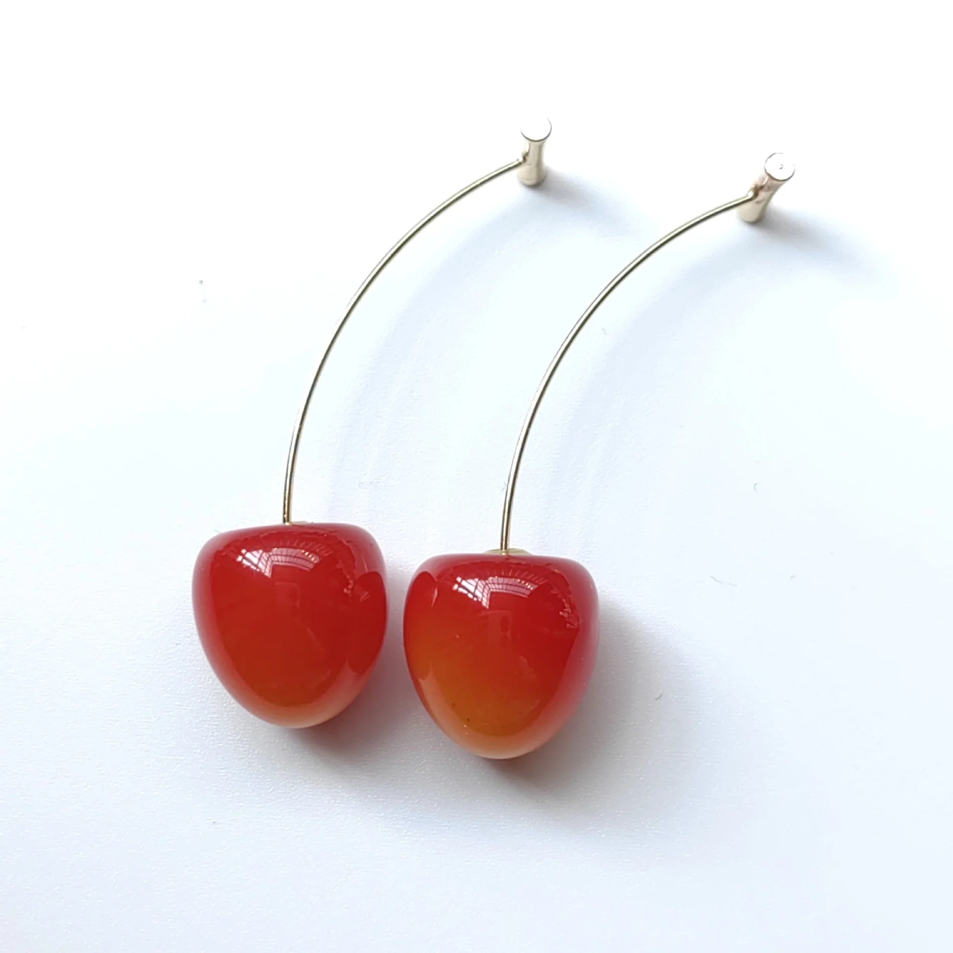 Cute Cherry Drop Earrings for Women - Trendy Summer Jewelry - Smarsty