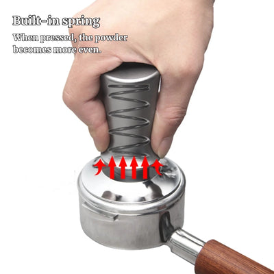 58mm 53mm 54mm 51mm Espresso Tamper Barista Coffee Tamper with Calibrated Spring Loaded Stainless Steel Tampers - Smarsty