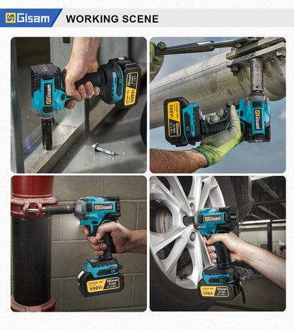 1000N M Brushless Electric Impact Wrench Cordless Power Tool - Smarsty