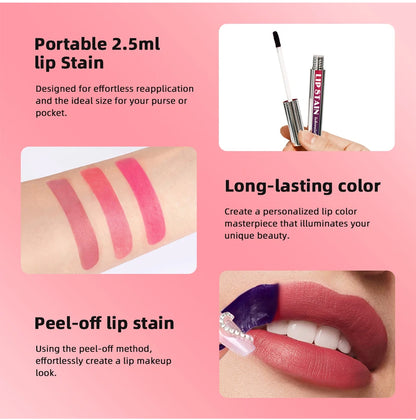 Long Lasting Waterproof Pink Lip Stain for Women - Smarsty