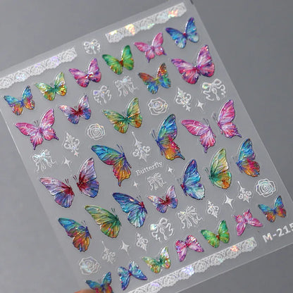 Kawaii Butterfly Nail Stickers for Stunning Manicure Decor - Smarsty