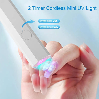 Mini UV Nail Lamp for Gel Polish Curing at Home - Smarsty