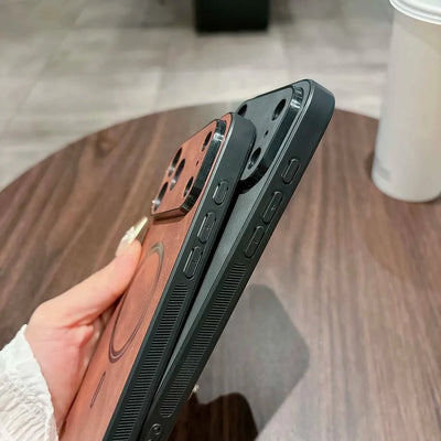 For Magsafe Leather Shockproof Phone Cases For iPhone 17 16 15 14 13 12 11 Pro Max 16e Plus Air Magnetic Wireless Charge Cover - Smarsty