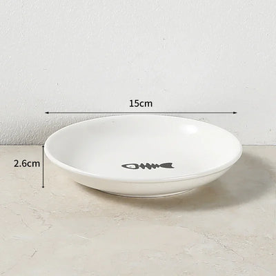 Ceramic Raised Pet Bowl for Cats and Dogs - Smarsty