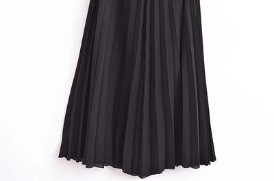 Corset Dress Women Pleated Vests Long Dresses for Women 2024 Sleeveless Office Party Dress Ruched Midi Evening Dresses - Smarsty
