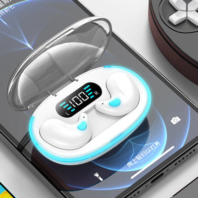 BT 5.3 Invisible Sleep Earphones Touch Control Sense-Free Micro Sleep Earbuds IPX5 Waterproof Open Ear Headsets for Better Sleep