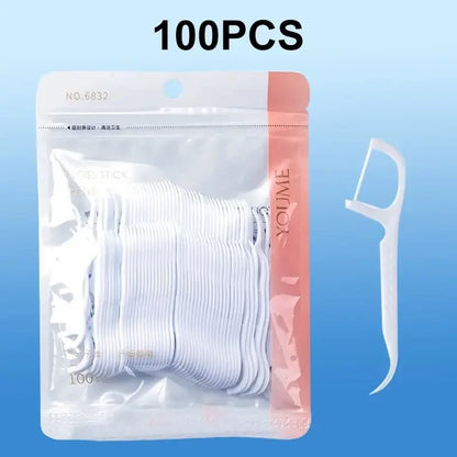Disposable Dental Floss Sticks for Easy Oral Care - Smarsty