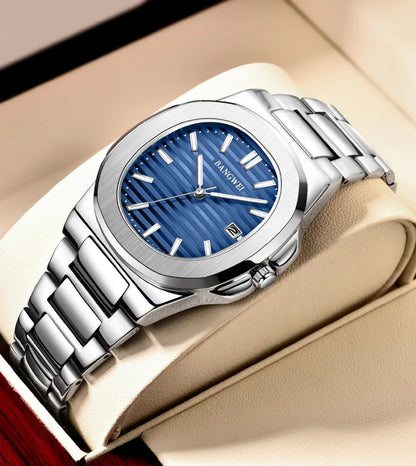 Luxury Waterproof Men's Quartz Watch with Automatic Date - Smarsty